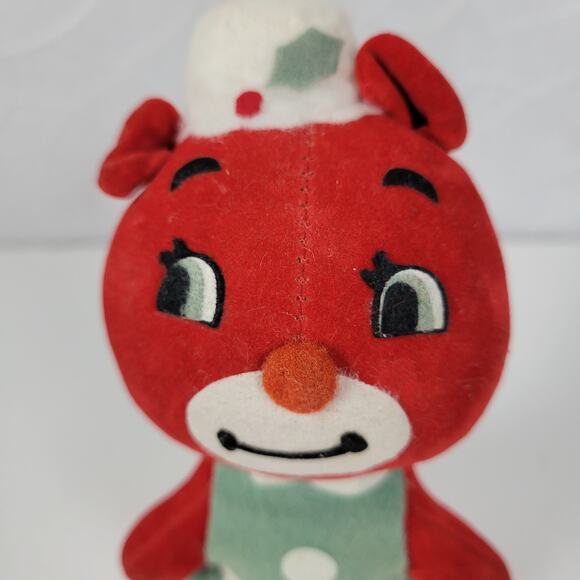Vintage Dakin Dream Pets Red Christmas Teddy Bear 7" Plush Stuffed Animal - Picture 13 of 13